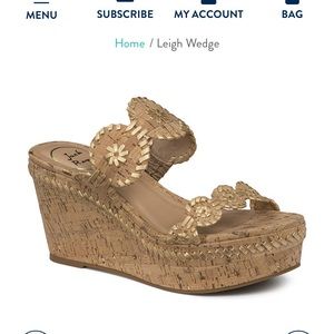 Jack Rogers Leigh Wedge - never been worn